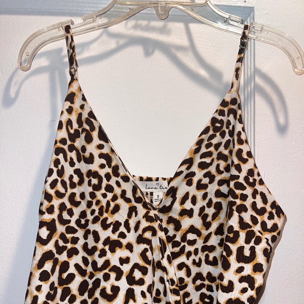 Love Tree’s Women’s Spaghetti Strap Cheetah Dress - SMALL